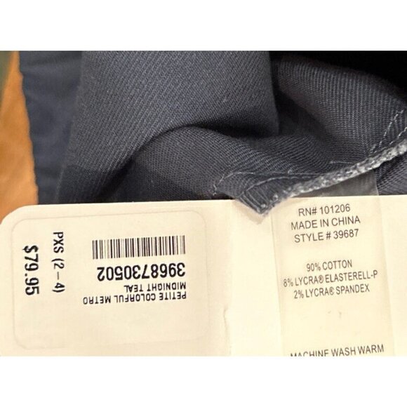 Soft Surroundings Womens METRO Pull On Ankle Pant Elastic Waist TEAL - Size PXS - Picture 5 of 5